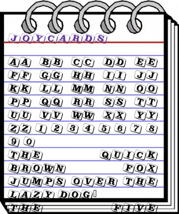 JoyCards Regular animated font preview