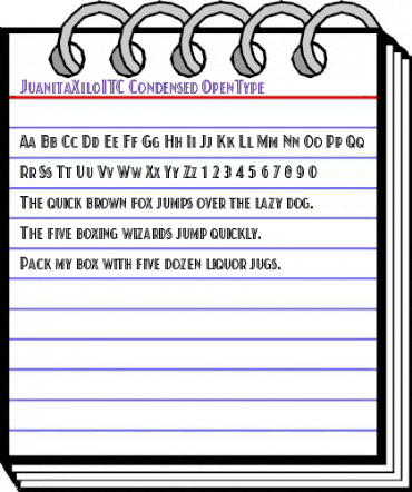 Juanita Xilo Condensed ITC Regular animated font preview Juanita Xilo Condensed ITC Regular animated font preview