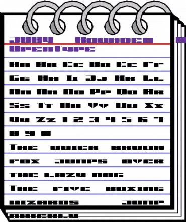 JUBY Rounded Black Black animated font preview