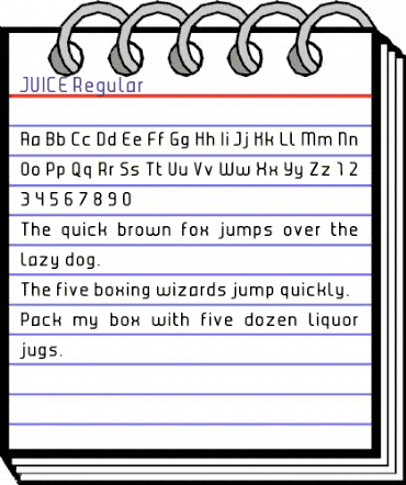 JUICE Regular Regular animated font preview