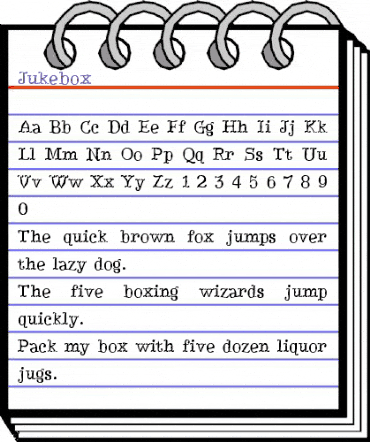 Jukebox Regular animated font preview