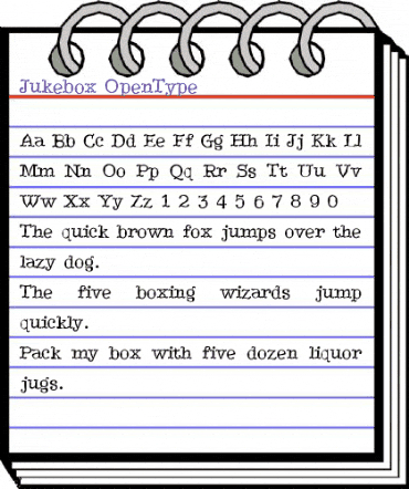 Jukebox Regular animated font preview