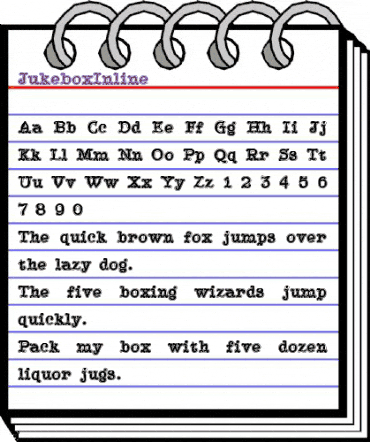 JukeboxInline Regular animated font preview JukeboxInline Regular animated font preview