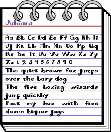 Juliana Regular animated font preview