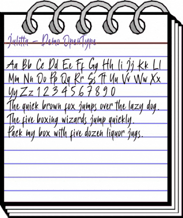 Julitta Regular animated font preview