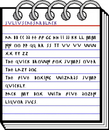 JuliusCaesarBlack Regular animated font preview JuliusCaesarBlack Regular animated font preview