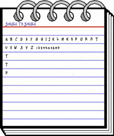 JUNGLE TO JUNGLE Regular animated font preview JUNGLE TO JUNGLE Regular animated font preview