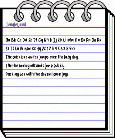 Jungle Land Regular animated font preview