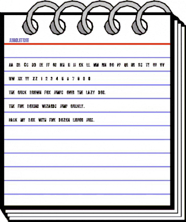 JungleTree Medium animated font preview