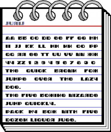 Jurij Regular animated font preview