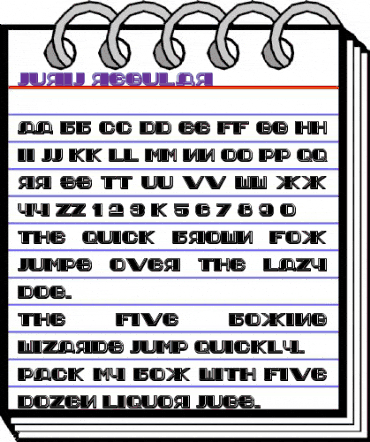 Jurij Regular animated font preview