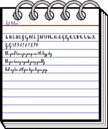 Just Believe Regular animated font preview