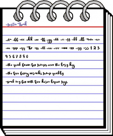 JustinRoad Regular animated font preview JustinRoad Regular animated font preview