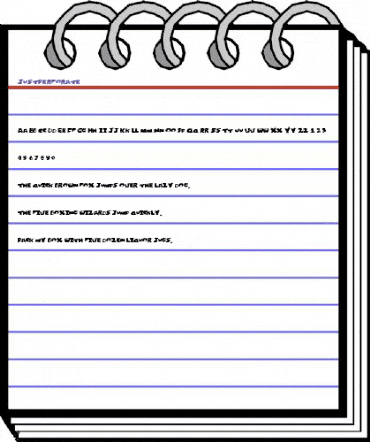 JustPerforate Regular animated font preview