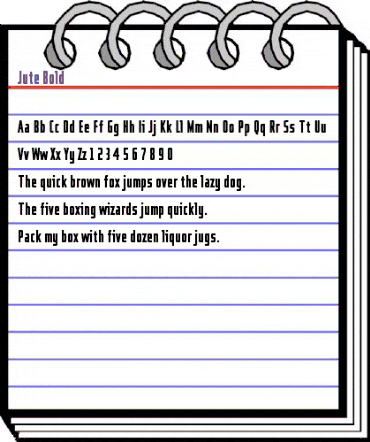 Jute Bold animated font preview