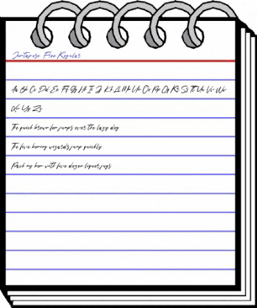 Juxtapose Free Regular animated font preview