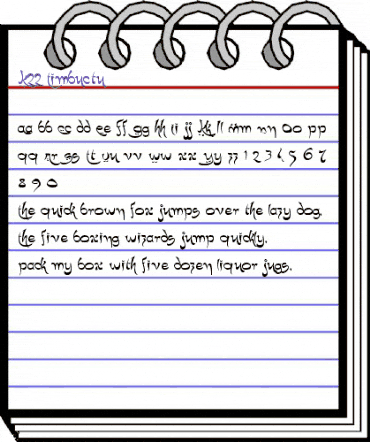 K22 Timbuctu Regular animated font preview