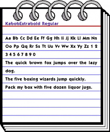 KabobExtrabold normal animated font preview KabobExtrabold normal animated font preview