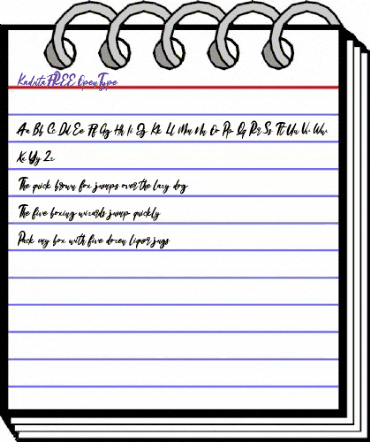 Kaduta FREE Regular animated font preview