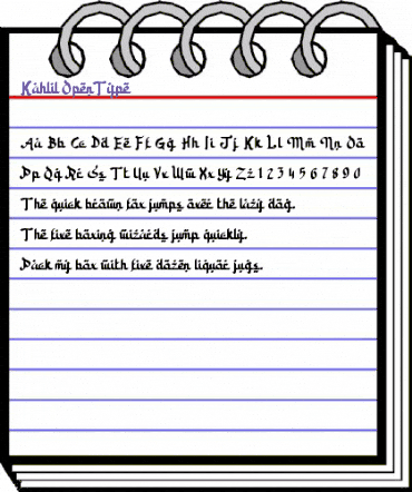 Kahlil Regular animated font preview