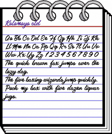 Kalamaya old Regular animated font preview