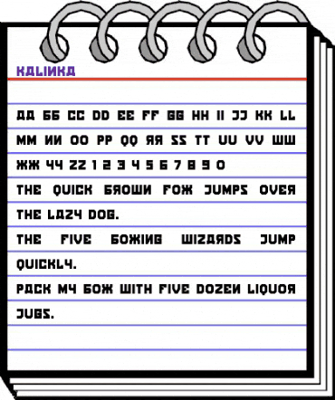 Kalinka Regular animated font preview