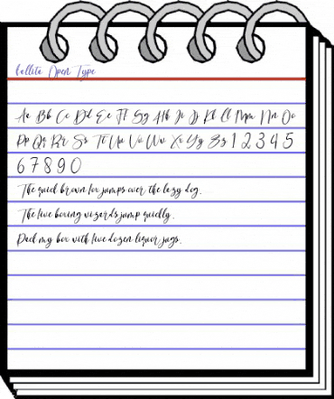 kallita Regular animated font preview