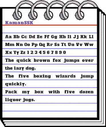 KamanSSK Regular animated font preview KamanSSK Regular animated font preview