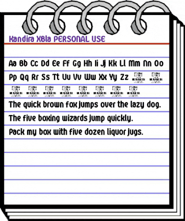 Kandira PERSONAL ExtraBlack animated font preview