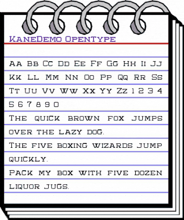 Kane Demo Regular animated font preview Kane Demo Regular animated font preview