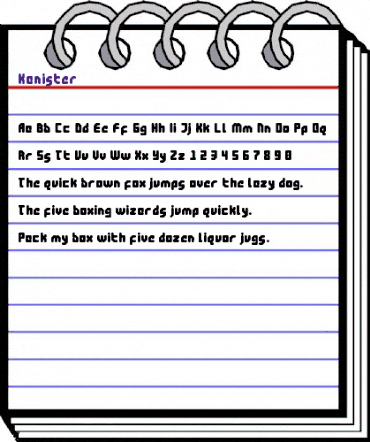 Kanister Regular animated font preview Kanister Regular animated font preview