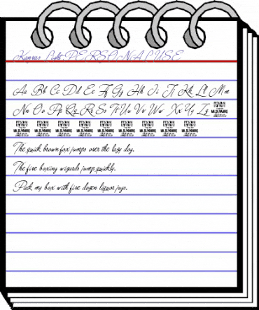 Kanvas Light PERSONAL USE Regular animated font preview