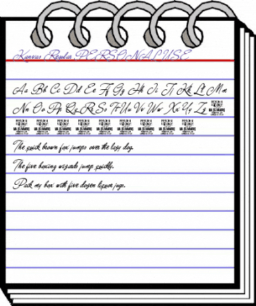 Kanvas Regular PERSONAL USE Regular animated font preview