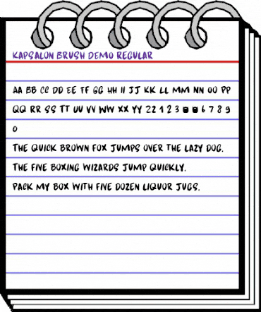 Kapsalon Brush DEMO Regular animated font preview