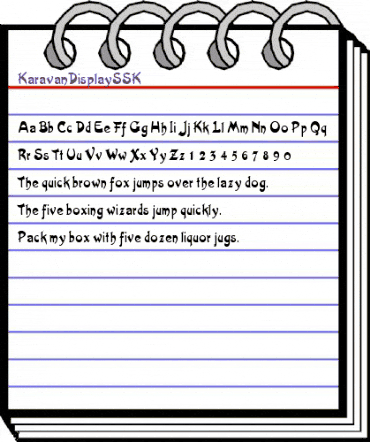 KaravanDisplaySSK Regular animated font preview KaravanDisplaySSK Regular animated font preview