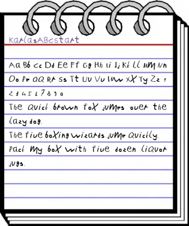 KarlasABCStart Regular animated font preview KarlasABCStart Regular animated font preview