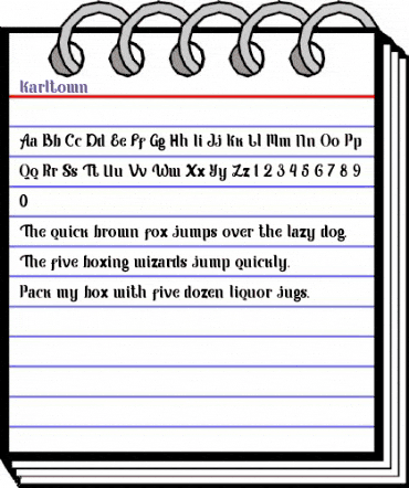 Karltown Regular animated font preview Karltown Regular animated font preview