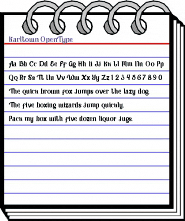 Karltown Regular animated font preview