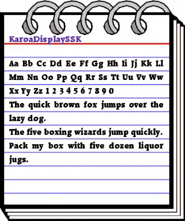 KaroaDisplaySSK Regular animated font preview KaroaDisplaySSK Regular animated font preview