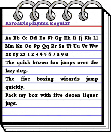 KaroaDisplaySSK Regular animated font preview KaroaDisplaySSK Regular animated font preview