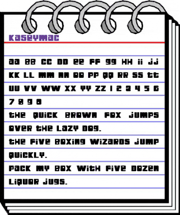 KaseyMac Regular animated font preview KaseyMac Regular animated font preview