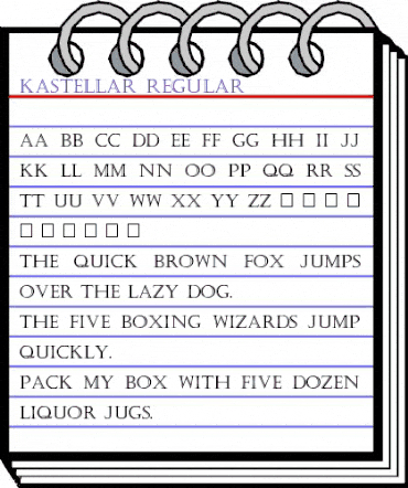 Kastellar Regular animated font preview Kastellar Regular animated font preview