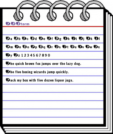 KAStorm Regular animated font preview KAStorm Regular animated font preview