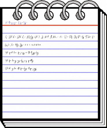 Katampi pisan Regular animated font preview