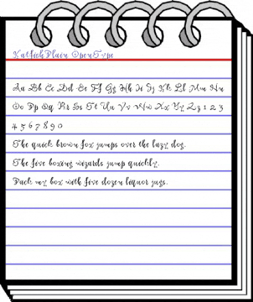 Katfish Plain animated font preview