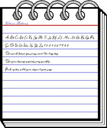 Katrine Holland Katrine Holland animated font preview