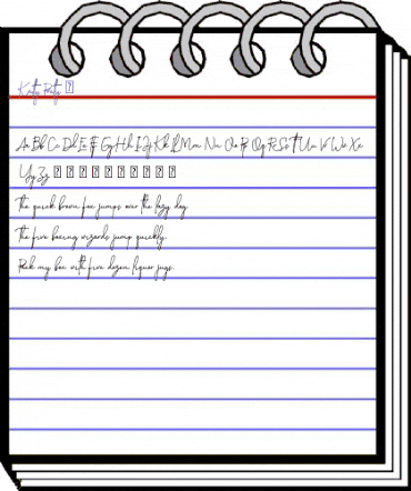 Katty Pretty 1 Regular animated font preview