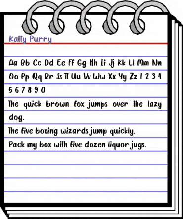 Katty Purry Regular animated font preview Katty Purry Regular animated font preview