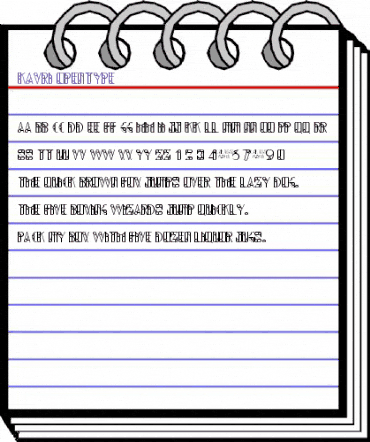 Kavri Regular animated font preview