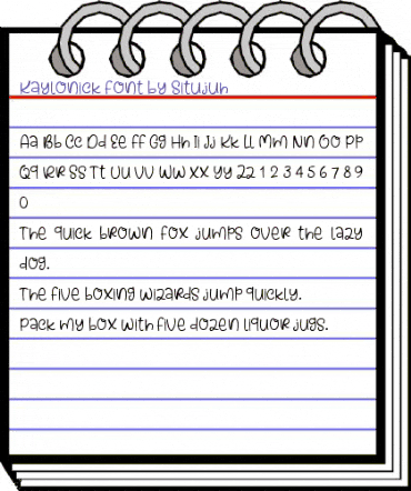 Kaylonick Regular animated font preview